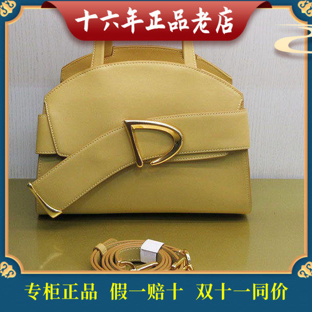 迪桑娜春新款真皮手提单肩斜挎