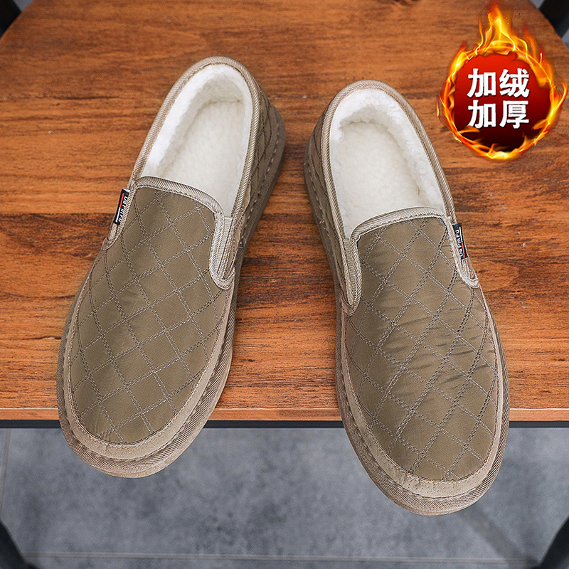 冬季男士一脚蹬雪地靴2025新款