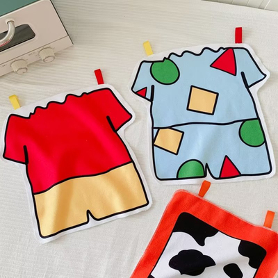 中国小方巾竹纤维卡通擦手巾