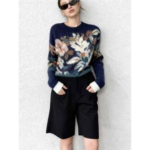 今年流行漂亮高端费尔岛毛衣外套女2025秋季新款慵懒宽松针织上衣