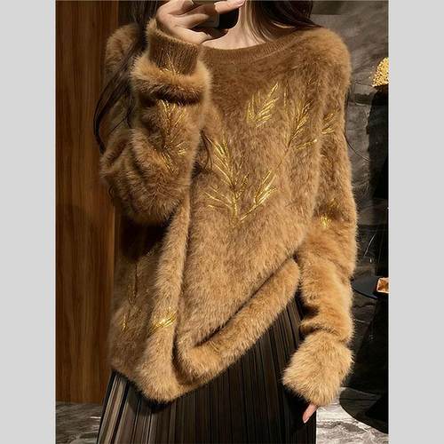 设计感慵懒高级感针织毛衣外套女款2025新款可外穿内搭上衣女秋冬