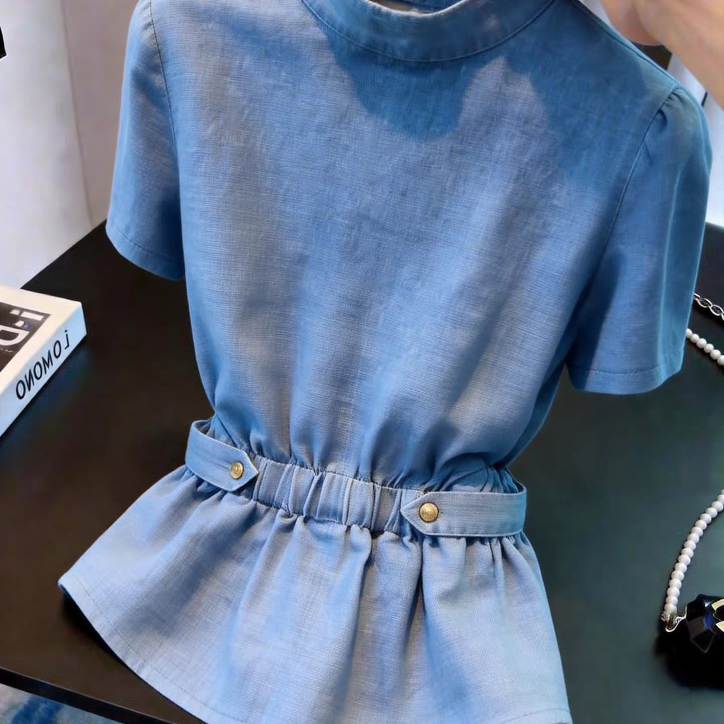 独特漂亮超好看上衣女2026年夏季新款法式设计感小众时尚气质女装图片
