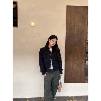 小香风工装夹克外套女秋2025新款爆款高级感小个子短款棒球服上衣