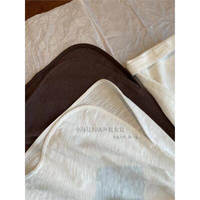 掌柜自留！！R本单定织~舒适极简弧度下摆开叉竹节棉长袖T恤女秋