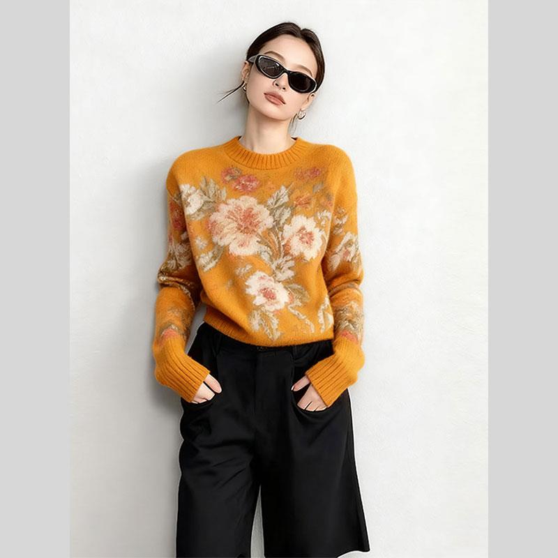 新中式国风毛衣高级感超好看针织上衣女2025秋冬新款今年流行爆款