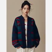 渠道牛货 毛衣女 国风宽松盘扣上衣慵懒风针织开衫 巨炸裂 新中式