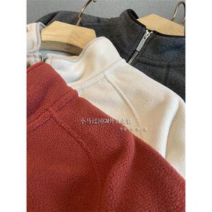 怒推！！品P单面料~280克导电丝双面摇粒绒宽松立领加厚保暖外套