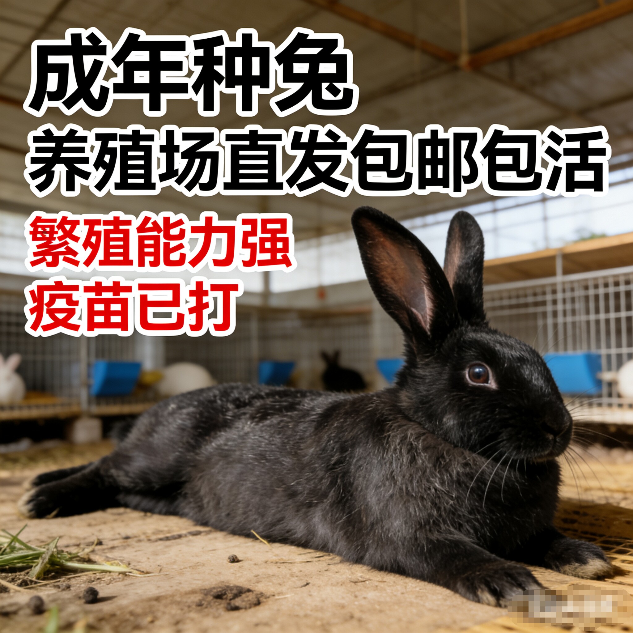 好养新西兰大白兔巨型可繁殖食用