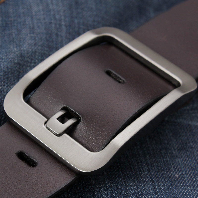 男士皮带纯牛皮真皮正品休闲简约