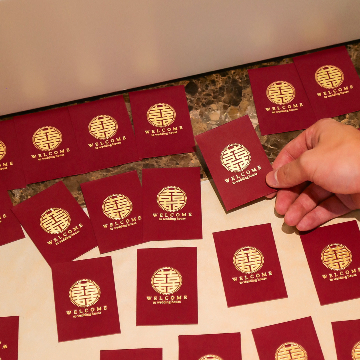 结婚专用堵门红包婚礼接亲红包袋抛洒喜字金色迷你小喜包利是封