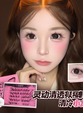 麦丢丢原创清冷小龙女假睫毛6D多