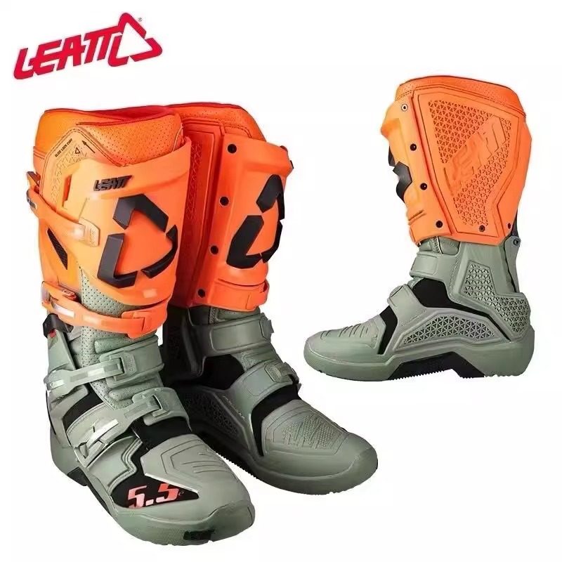 LEATT5.5越野靴林道爬山防摔鞋赛车护具摩旅ADV拉力骑行鞋