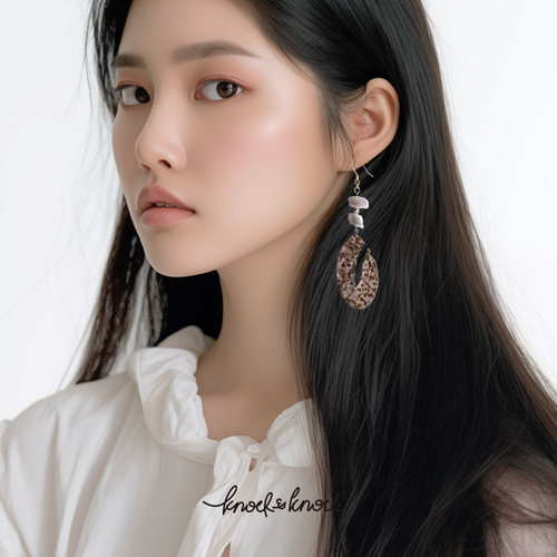 天然珍珠无痛耳夹艺术独特耳环