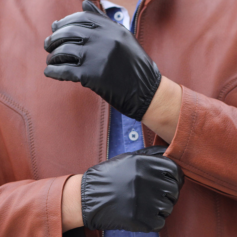 Gants pour homme       en peau de mouton - Ref 2781353 Image 3