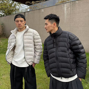 男装 简约轻盈舒适立领保暖情侣款 羽绒服 时尚 排骨羽绒服2025新款