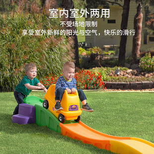 美国step2儿童云霄飞车宝宝滑行轨道车过山车男女孩玩具车室内外