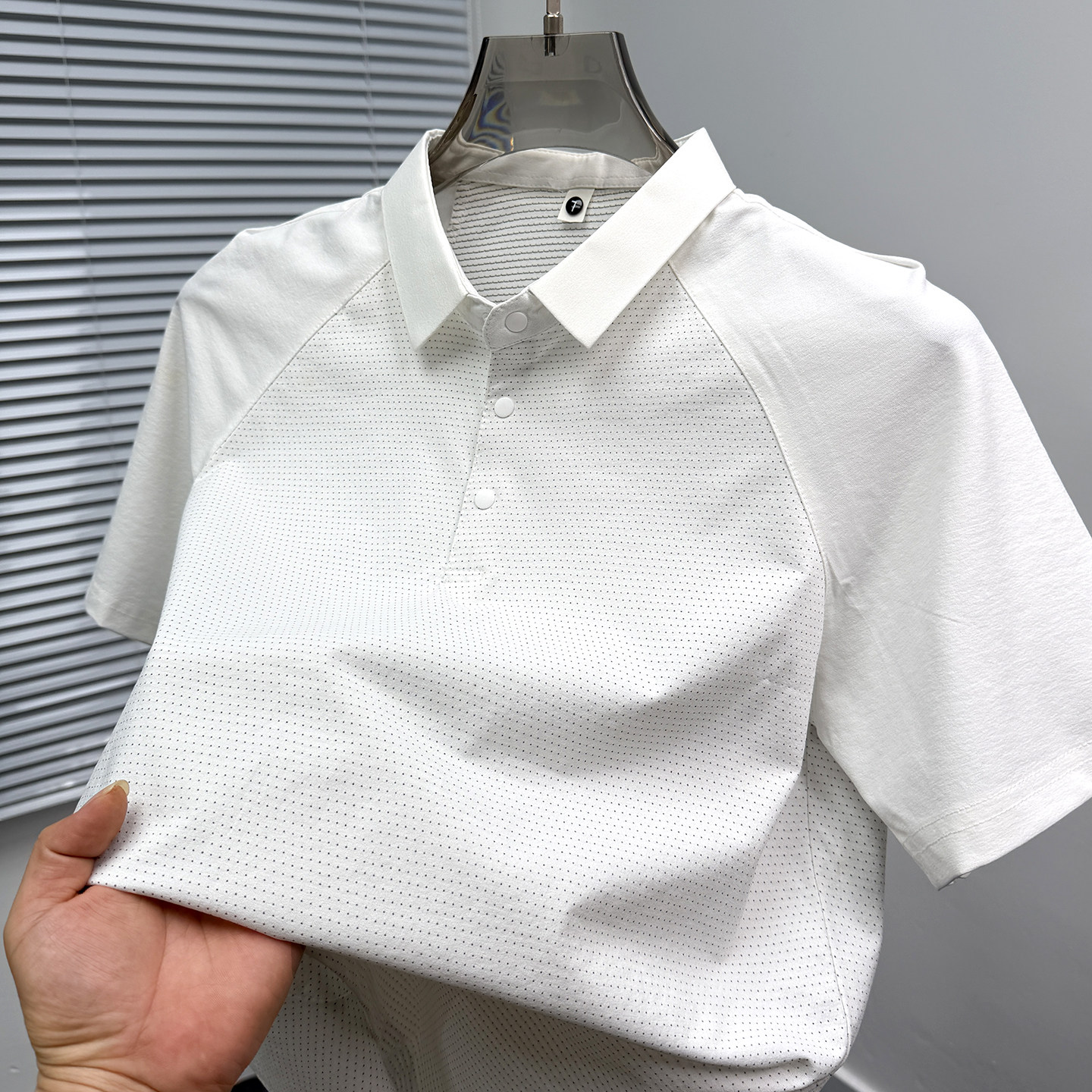 拼接运动休闲衬衫领短袖男t恤夏季男士纯色宽松翻领polo衫上衣服
