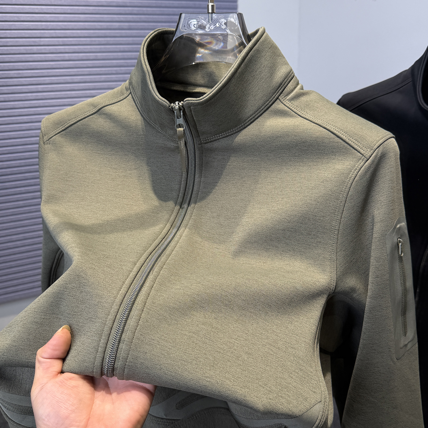 奥利绒加绒加厚卫衣男开衫外套潮