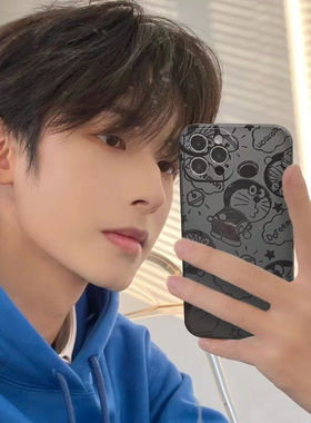 浮雕油光哆啦A梦卡通叮当猫小米红米9/9a/note10/note9手机壳10x女款k50pro硅胶K40/K30防摔K20新款note8情侣