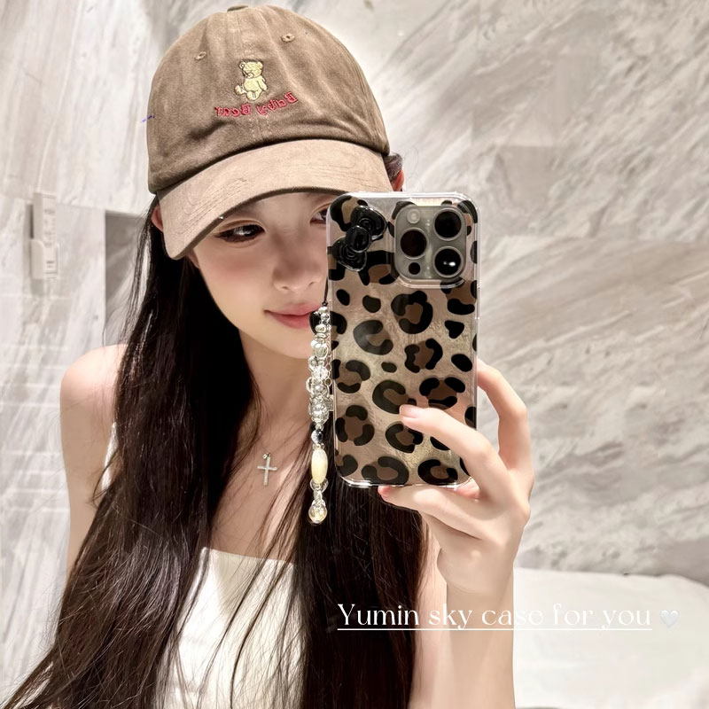 日韩ins棕黑豹纹适用三星S25至尊/s24+/s23/s22/s20/s21手机壳note20/s10锡纸a52女新款高级感A54/a53保护壳