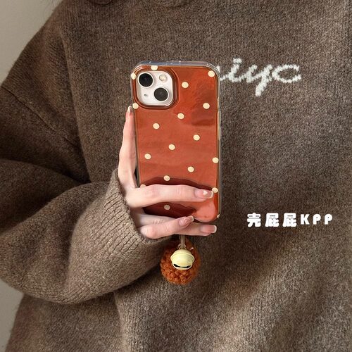 红底波点圣诞适用三星S25至尊/s24+/s23/s22/s20/s21手机壳note20/s10个性锡纸a52女新款高级感A54/a53保护壳