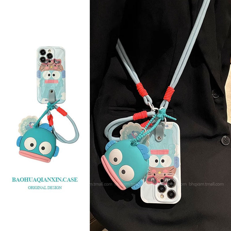 海盐蓝小丑鱼小胖妹适用于一加13T/1加12/11手机壳一加ACE2个性新款Ace3pro可爱全包女ace5pro保护壳创意10r