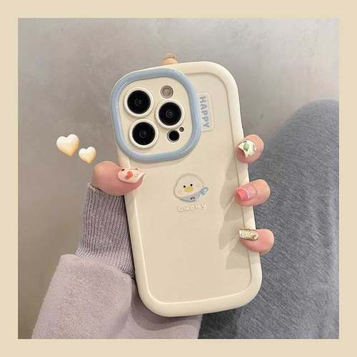 ins可爱围巾鸭子适用oppo A6pro/A5x/A3pro/A2x手机壳a78全包a53防摔a58x泡芙a93小众a97情侣a96新款a95男女