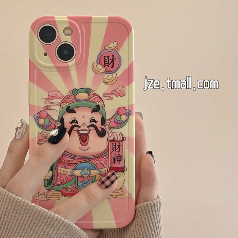 中国风财神爷小胖妹适用oppo find x9/findx8/findx7/x5/findx6手机壳K11x女款全包k12硅胶个性k9s新款k10