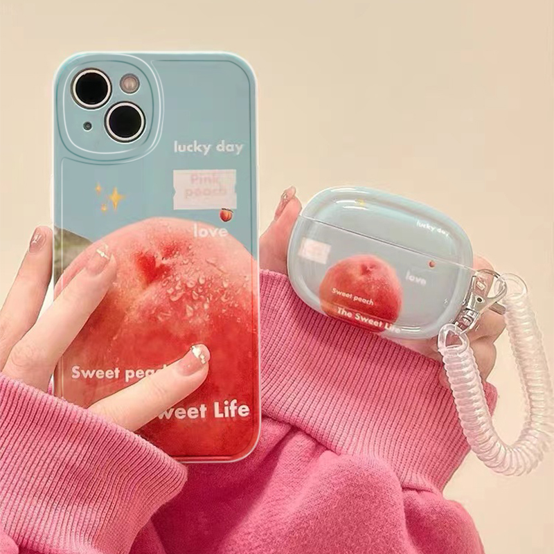 鞠靖祎同款夏日水蜜桃小胖妹适用oppo find x9/findx8/findx7/x5/x3/findx6手机壳K11x全包k12个性k9s女款k10