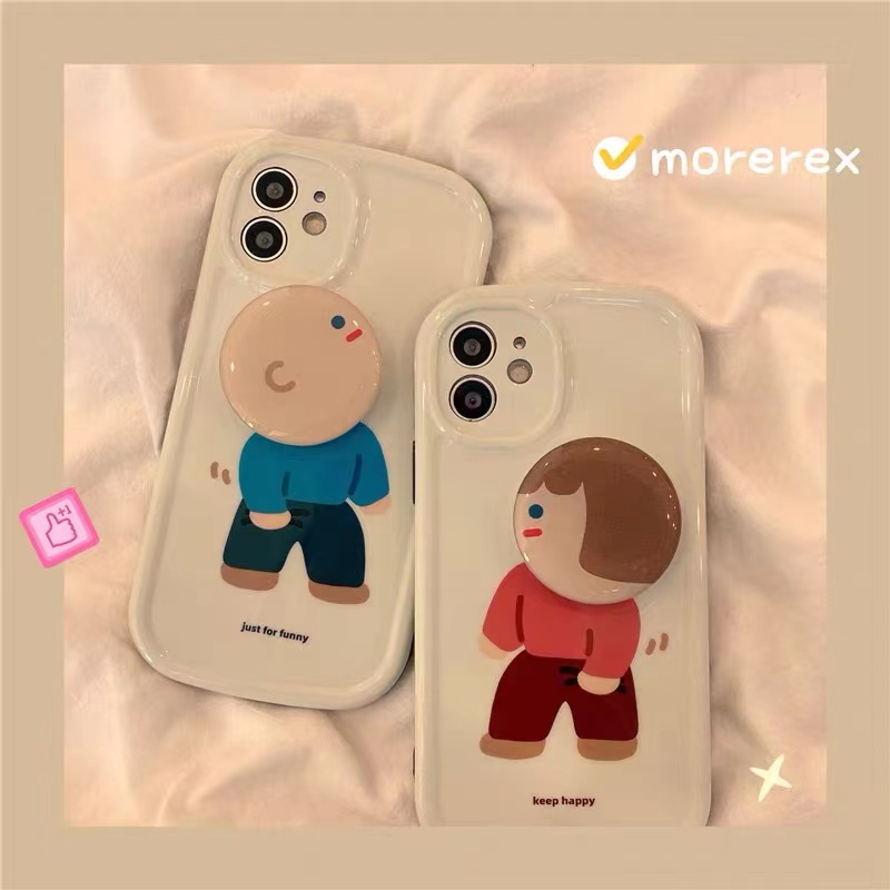 趣味男女情侣头像带支架鼻子