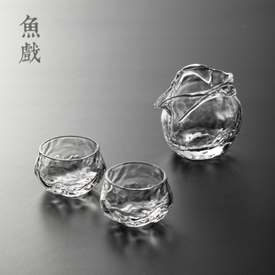 水晶玻璃公道杯日式 创意公茶海杯耐热分茶器大容量泡茶杯功夫茶具
