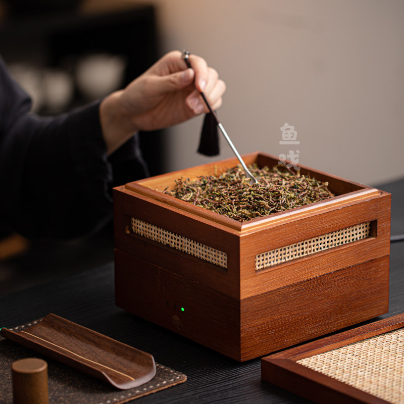 鱼戏家用焙茶机迷你烤茶烘焙笼茶叶提香器民宿熏香机醒茶器电焙笼