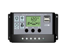 24V 太阳能控制器 12V USB 路灯控制器 光伏电池板充电器带5V 30A