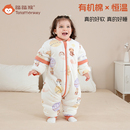 踏踏猴婴儿睡袋春秋冬款儿童防踢被宝宝分腿恒温睡袋纯棉四季通用