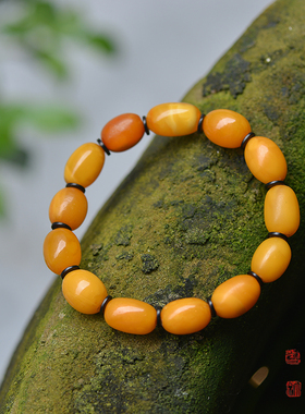 儒匪窝手串古董蜜蜡手串