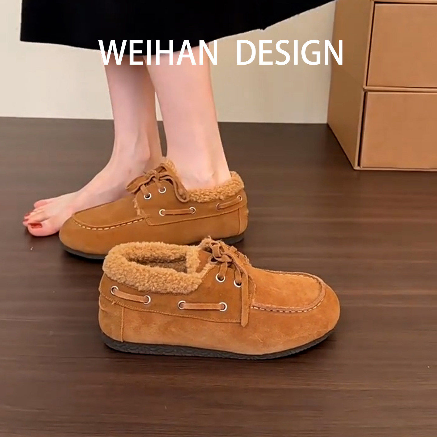 羊皮版！复古厚底增高勃肯毛鞋加绒保暖羊羔毛豆豆鞋一脚蹬乐福鞋,女鞋,深口单鞋,淘宝优惠券,粉丝福利购,淘宝优惠卷