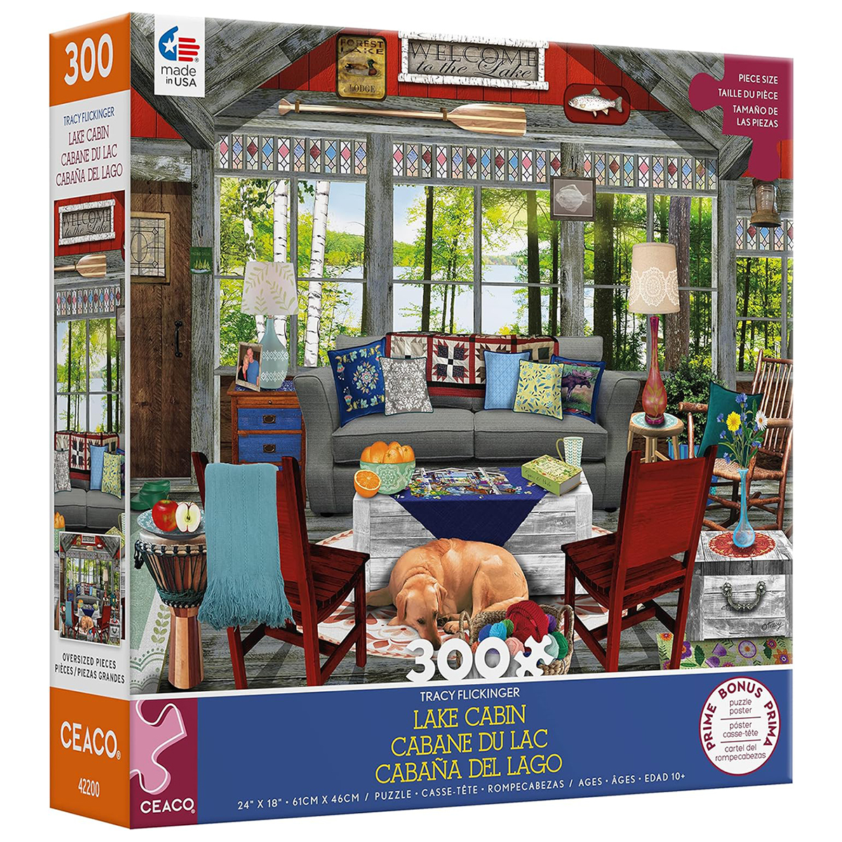 （订）Ceaco 湖边小屋 300大片 美国进口拼图