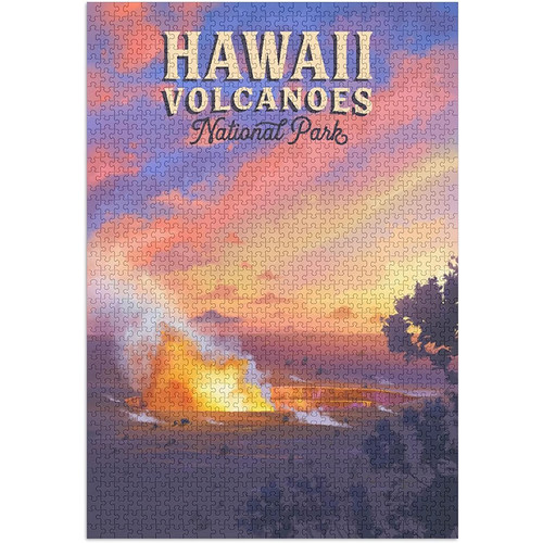 夏威夷火山公园1000片美国拼图