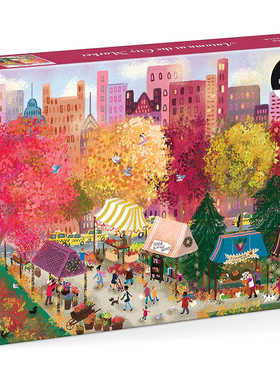 (现货）正版galison 秋日集市 秋天 1000片 美国进口拼图