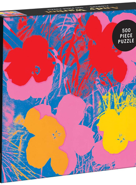 （现货）正版galison 安迪沃霍尔之花 500片 美国进口拼图