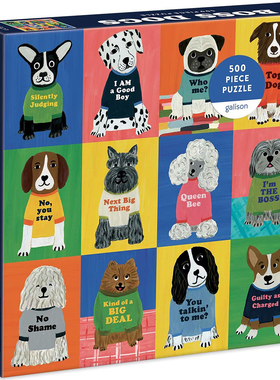 （现货）正版galison 狗老板 Boss Dogs 500片 美国进口拼图