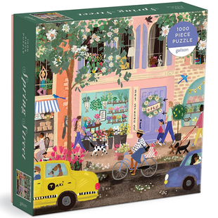 （现货）正版galison 春日街道 春天的街道 1000片美国进口拼图