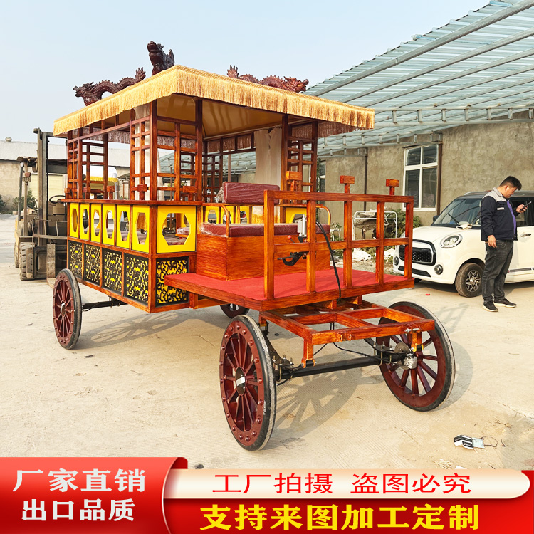 铁艺复古中式马车战车厂家