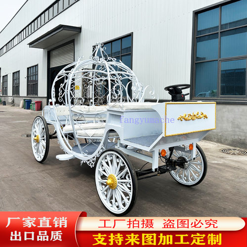 2025新款铁艺电动南瓜马车