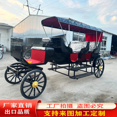 新款欧式马车景区观光接客厂家