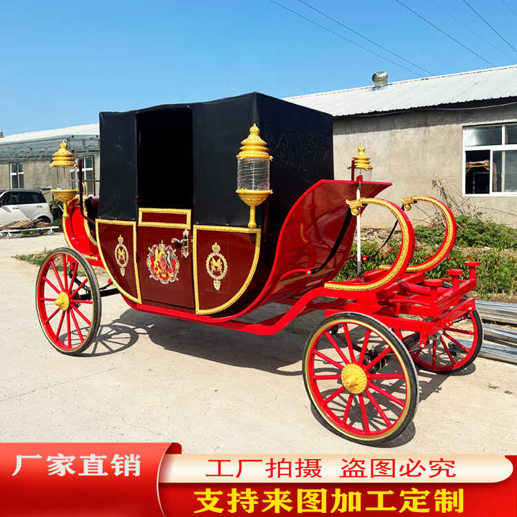 复古敞篷观光马车电动马车厂家