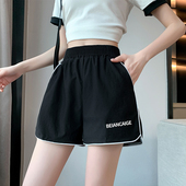 高腰外穿宽松显瘦百搭休闲阔腿热裤 2025新款 子 女夏季 冰丝运动短裤