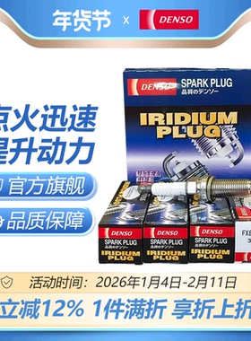 电装FXE20HR11适配卡罗拉雷凌威驰天籁骐达双针铱金火花塞