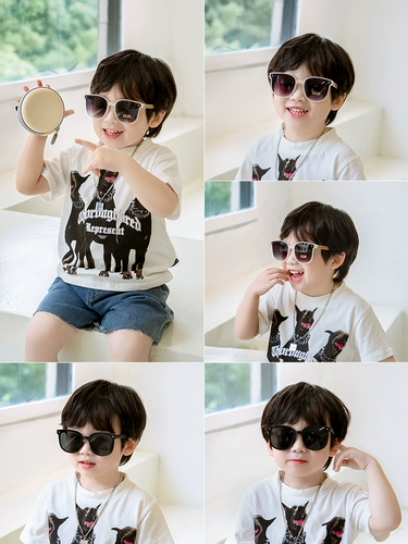 Складные детские летние солнцезащитные очки для мальчиков, защита от ультрафиолета