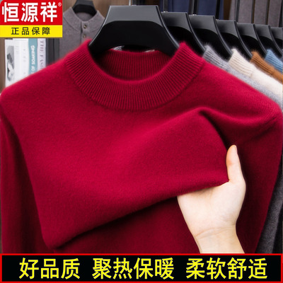 恒源祥高端山羊绒衫男士2